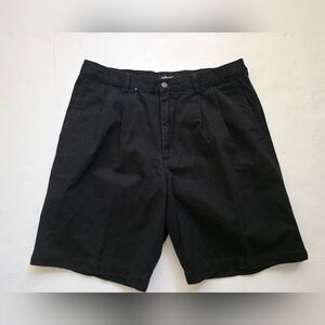 Ashworth Black Men's Pleated Golf Shorts